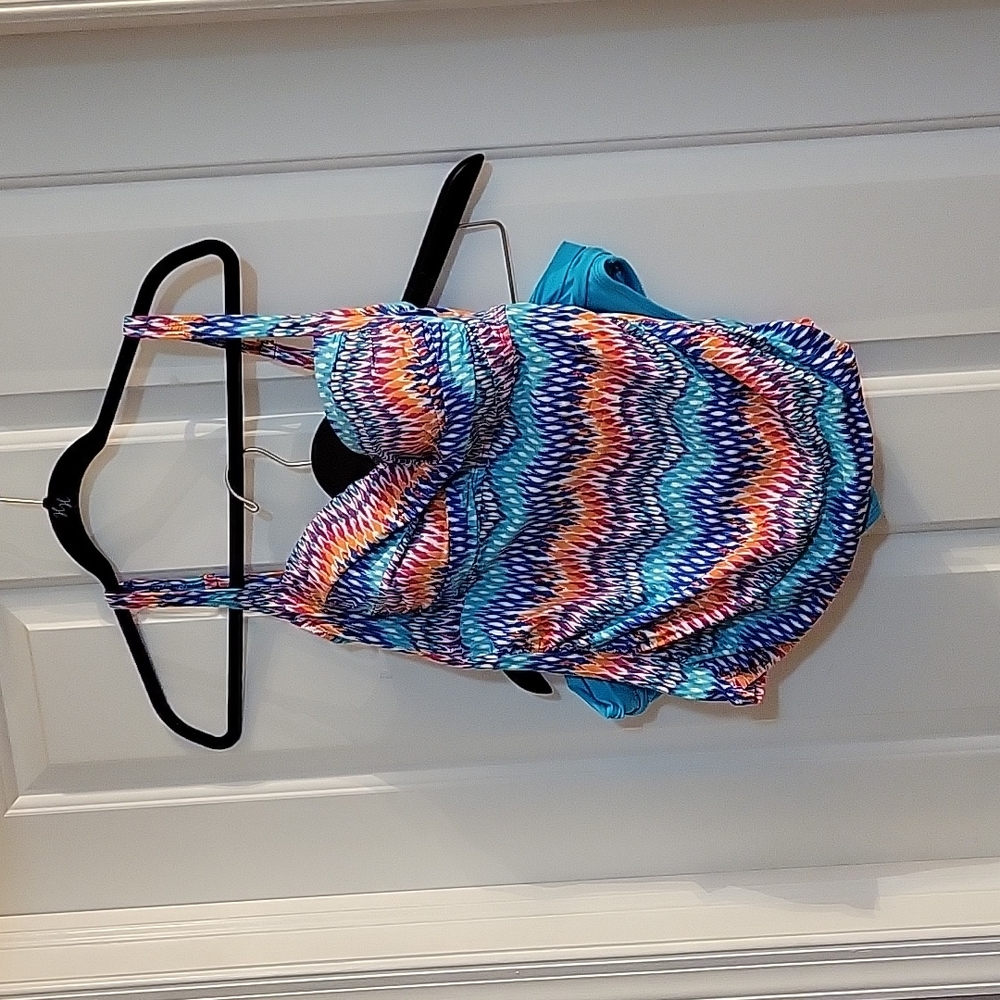 La blanca teal print tankini  2 piece 10